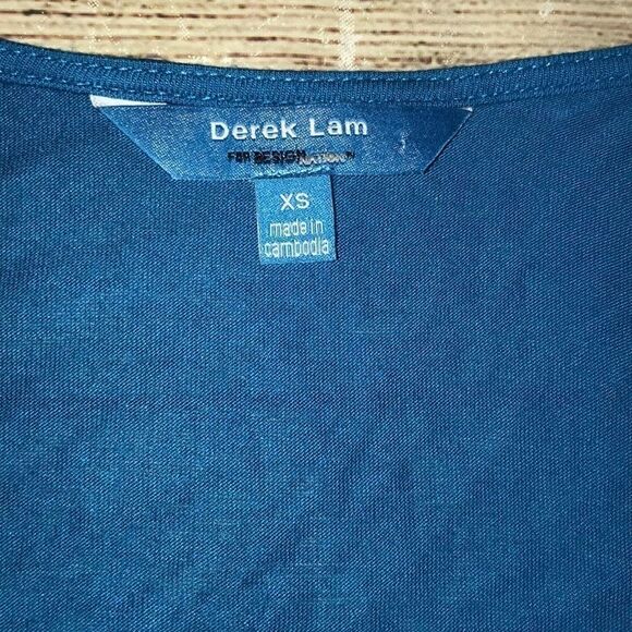 Derek Lam Atlantic Blue Cowl Neck Sleeveless Top - Picture 4 of 7
